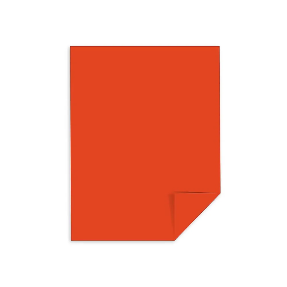 Card Stock*Astrobrights 65 lb. Cardstock Paper, 8.5" x 11", Orbit Orange, 250 Sheets/Pack (WAU22761)