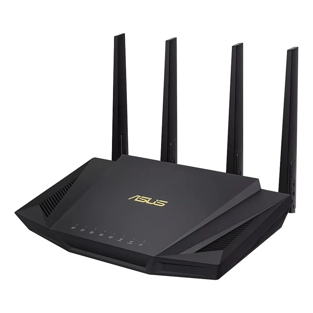 Discount Asus AC Dual Band MU-MIMO WiFi 6 Router, Black (RT-AX3000)