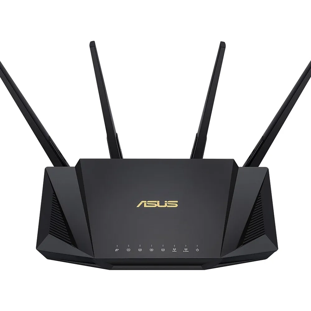 Asus AC Dual Band MU-MIMO WiFi 6 Router, Black (RT-AX3000)
