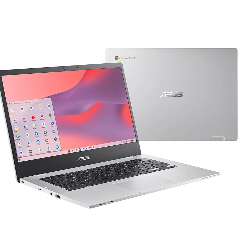 Outlet Asus Chromebook CX1 14" LED Backlit LCD Laptop, Intel Celeron, 1.1 Ghz, 4GB RAM, 64GB SSD, Google Chrome (CX1400CKA-DB44)
