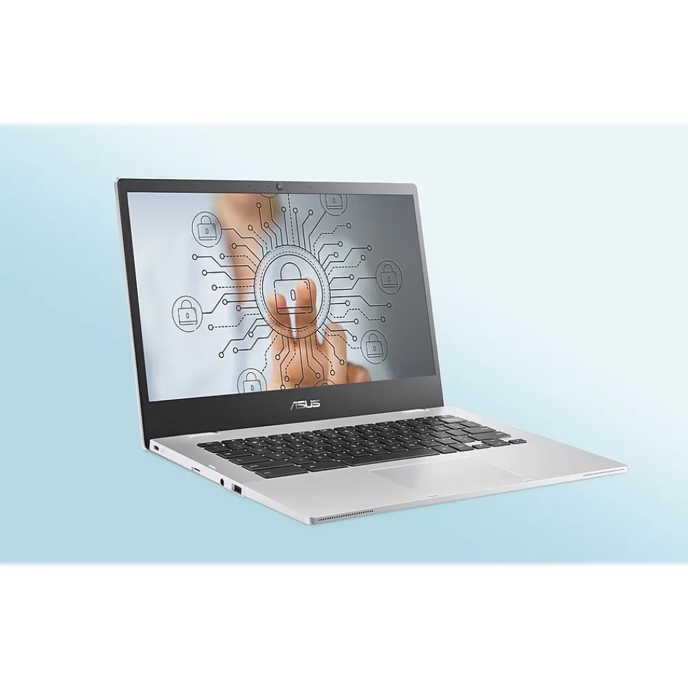 Outlet Asus Chromebook CX1 14" LED Backlit LCD Laptop, Intel Celeron, 1.1 Ghz, 4GB RAM, 64GB SSD, Google Chrome (CX1400CKA-DB44)