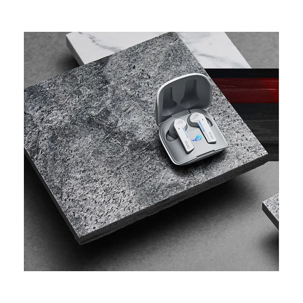 ROG Cetra Wireless Active Noise Canceling Earbuds, Bluetooth, Moonlight White (90YH03X1-B5UA00)<Asus New