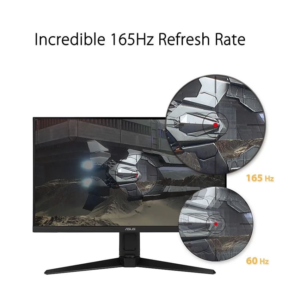 Best Asus TUF VG247QY1A 23.8" 165Hz LED Gaming Monitor, Black (90LM0751-B071B0)