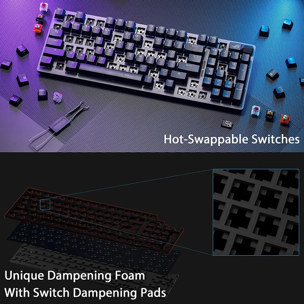 New Asus Wireless Ergonomic Gaming Keyboard (90MP037A-BKAA01)