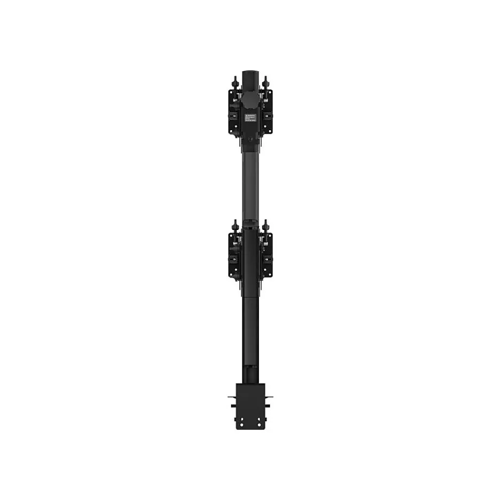 Outlet Atdec Adjustable Heavy-Duty Dual Vertical Monitor Mount, Up to 57" Monitor, Black (AWMS-2-BT75-H-B)