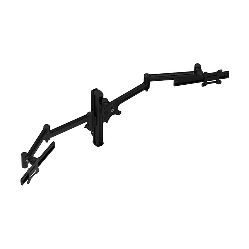 Best Atdec Adjustable Triple-Arm Monitor Mount, Up to 30" Monitor, Black (AWMS-3-137S4-H-B)