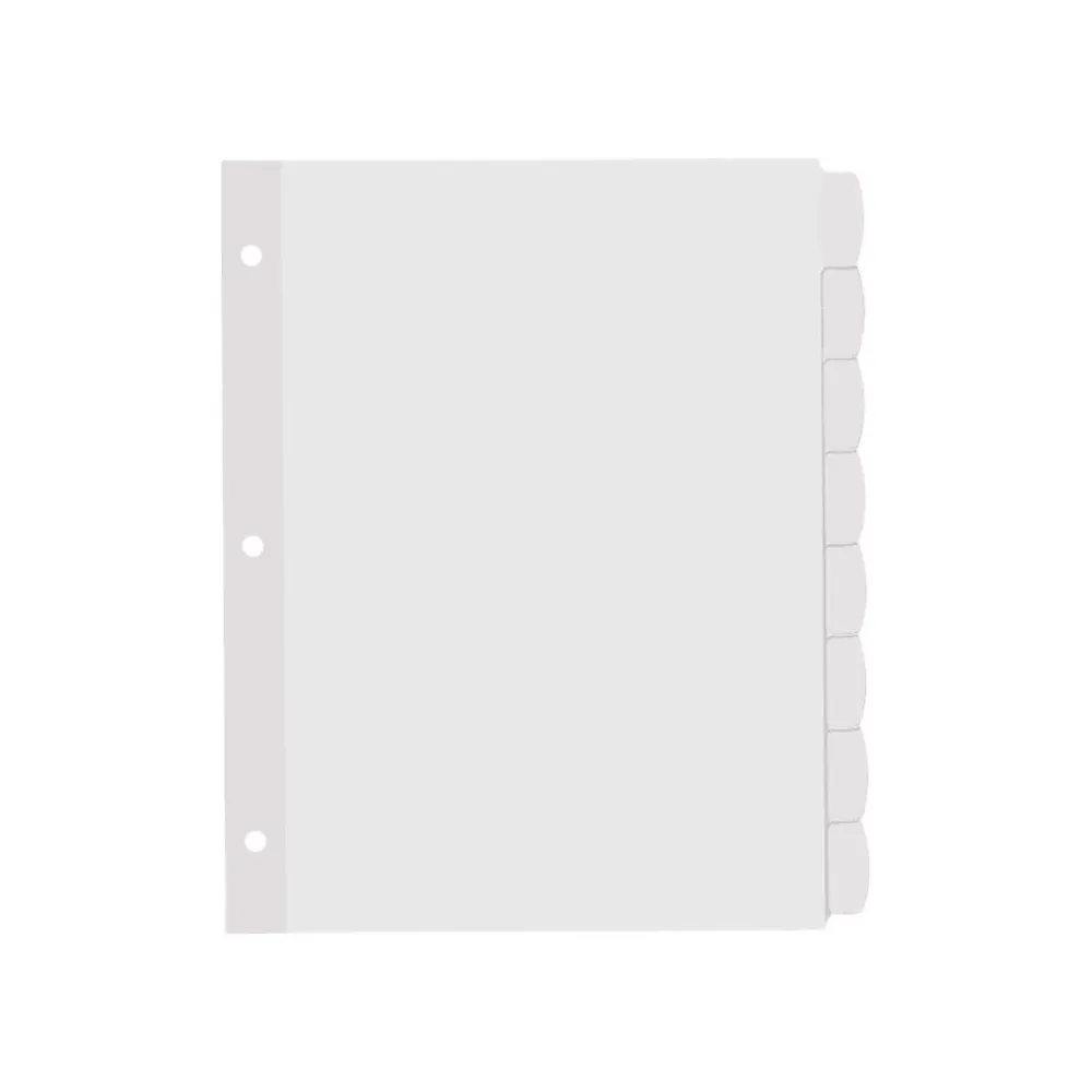 Dividers|Avery Big Tab Printable Paper Dividers with Large White Labels, 8 Tabs, White, 4 Sets/Pack (14439)
