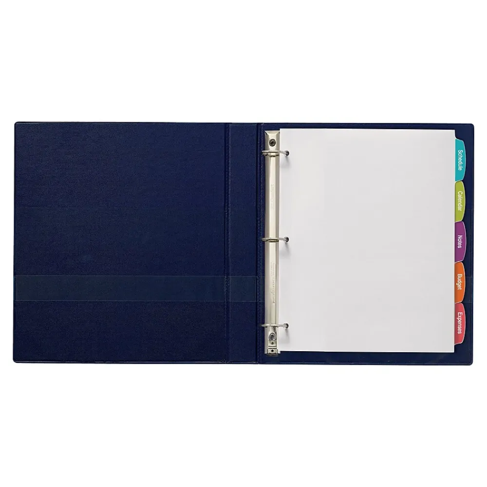 Dividers|Avery Big Tab Printable Paper Dividers with White Labels, 5 Tabs, 4 Sets/Pack (11432)