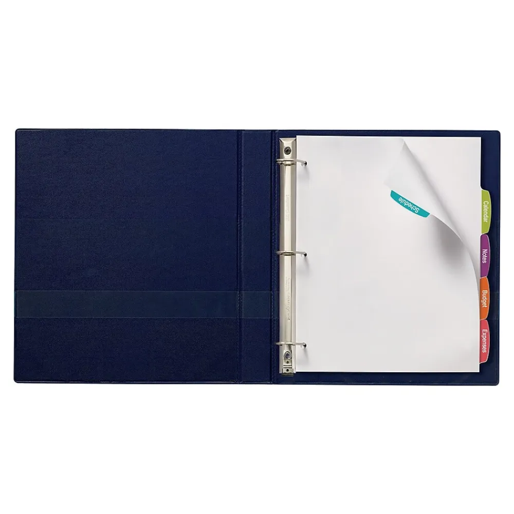 Dividers|Avery Big Tab Printable Paper Dividers with White Labels, 5 Tabs, 4 Sets/Pack (11432)