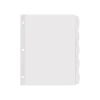 Dividers|Avery Big Tab Printable Paper Dividers with Large White Labels, 5 Tabs, White, 20 Sets/Pack (14440)