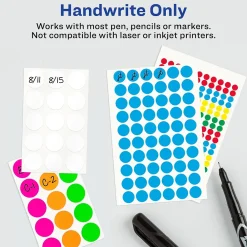 Labels|Avery Color-Coding Labels, 1/2