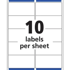 Online Avery Easy Peel Inkjet Shipping Labels, 2