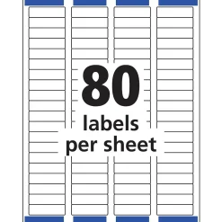 Clearance Avery Easy Peel Laser Return Address Labels, 1/2