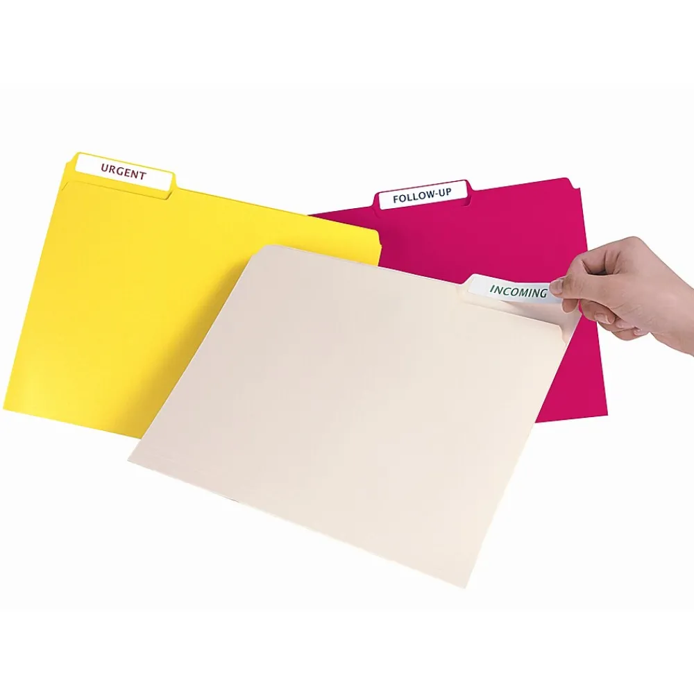 Labels|Avery Easy Peel Laser/Inkjet File Folder Labels, 2/3" x 3-7/16", White, 252 Labels/Pack (5230)