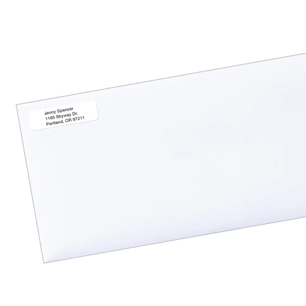 New Avery EcoFriendly Laser/Inkjet Return Address Labels, 1/2" x 1-3/4", White, 8,000 Labels/Pack (48467)