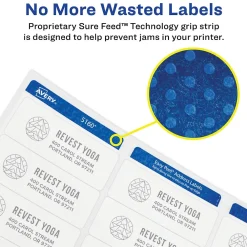 New Avery High Visibility Laser Shipping Labels, 2.5