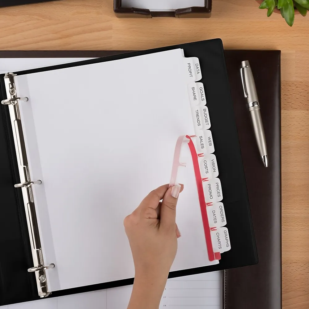 Dividers|Avery Index Maker Print & Apply Dividers, 16-Tab, White, Set (13150)