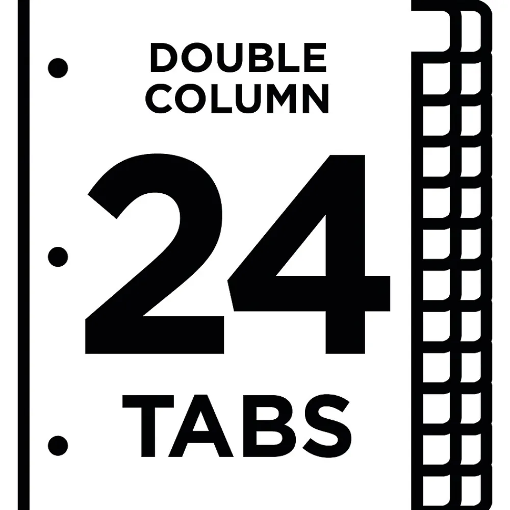 Dividers|Avery Index Maker Print & Apply Dividers, 24-Tab, White, Set (13151)
