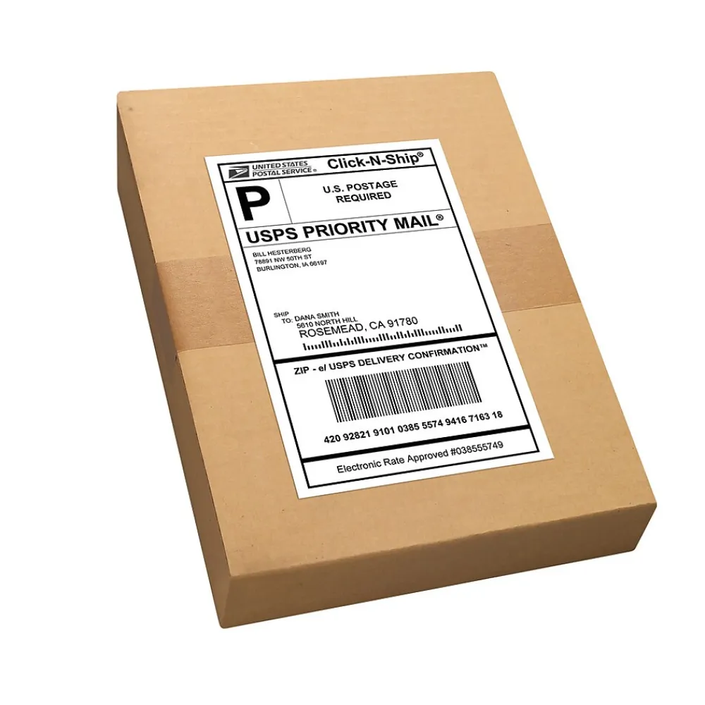 New Avery Inkjet Shipping Labels, 5-1/2" x 8-1/2", White, 200 Labels/Box (8426)