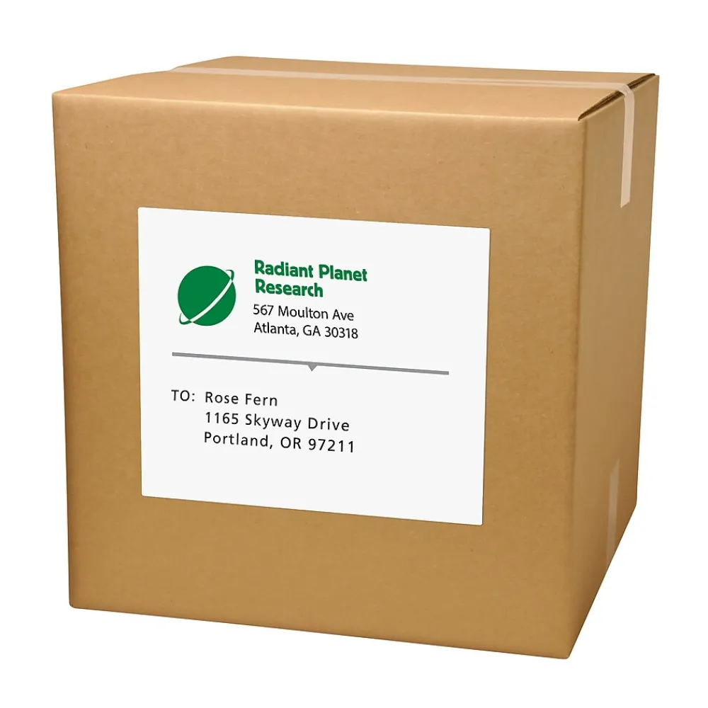 Sale Avery Inkjet Shipping Labels, 8-1/2" x 11", White, 20 Labels/Pack (8255)
