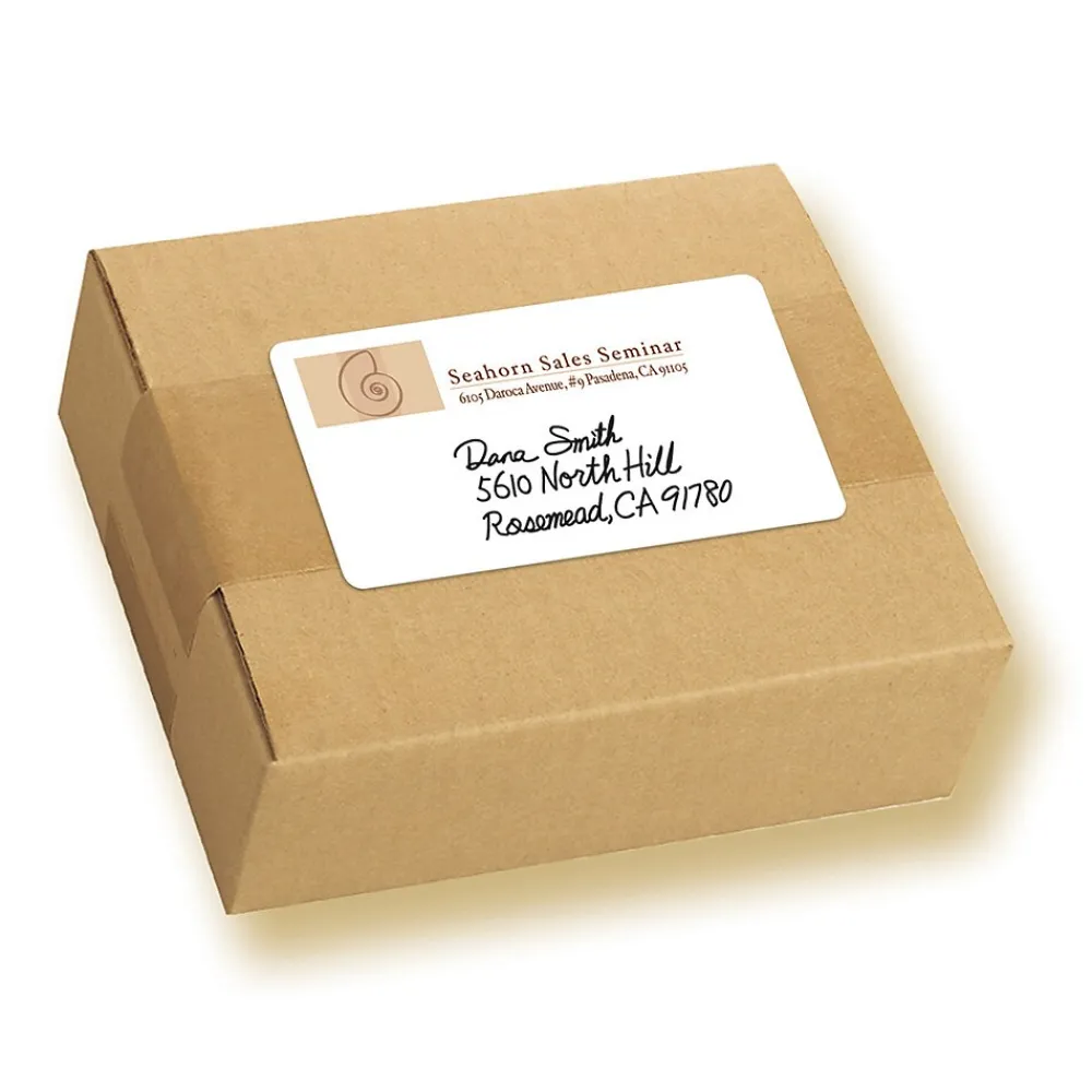 Hot Avery Laser/Inkjet Multipurpose Labels, 2" x 4", White, 100 Labels/Pack (5444)