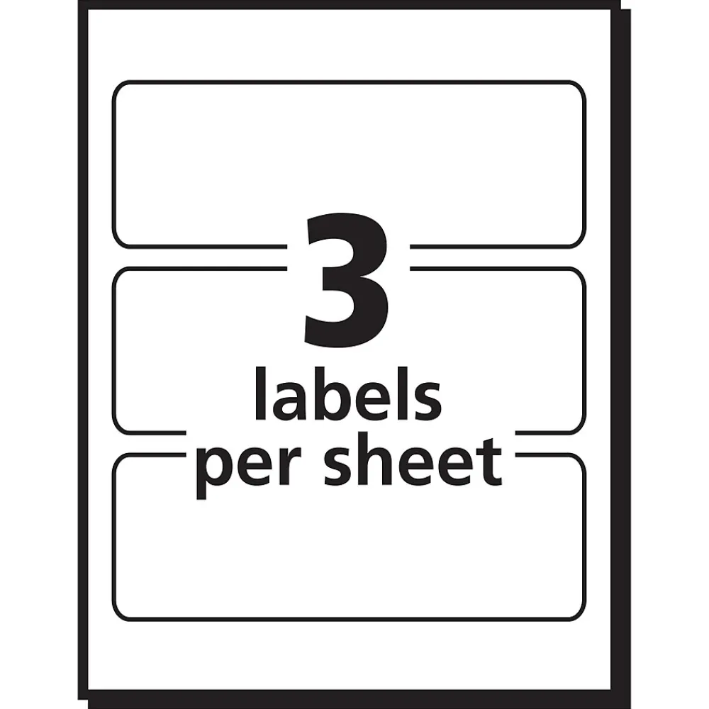 Sale Avery Laser/Inkjet Multipurpose Label, 1 1/2" x 4", White, 150 Labels/Pack (05452)