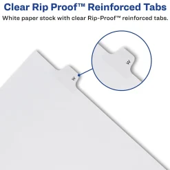 Dividers|Avery Legal Pre-Printed Paper Dividers, Side Tab #3, White, Allstate Style, Letter Size, 25/Pack (82201)