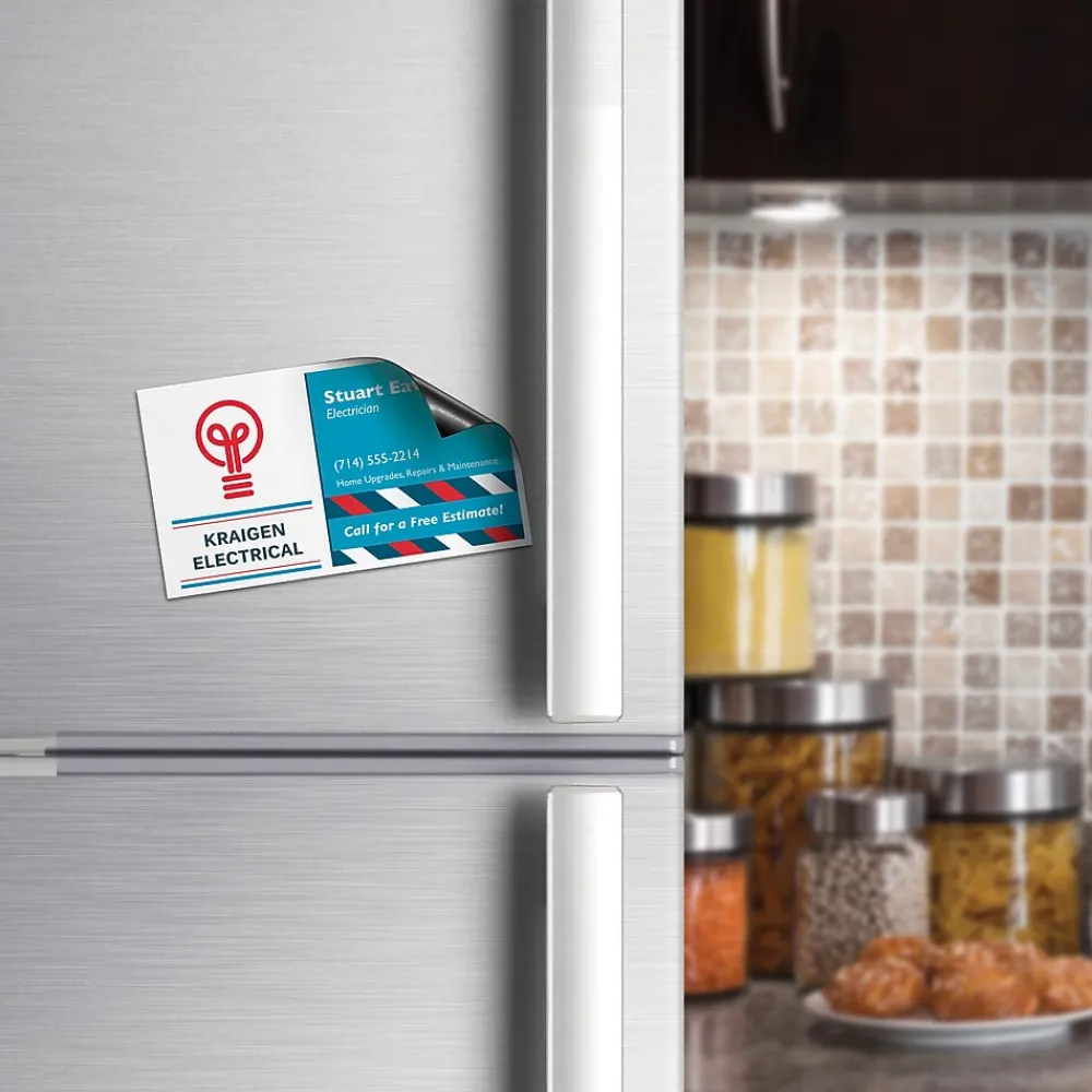 Business Cards*Avery Magnetic Business Cards, 2" x 3 1/2", Matte White, 30/Pack (8374)