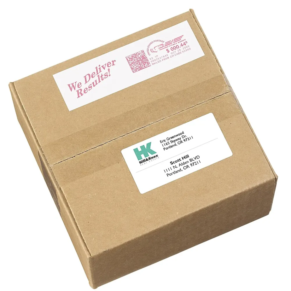 Hot Avery Postage Meter Shipping Labels, Matte White, 1 25/32" x 6", White, 60 Labels/Pack (5289)