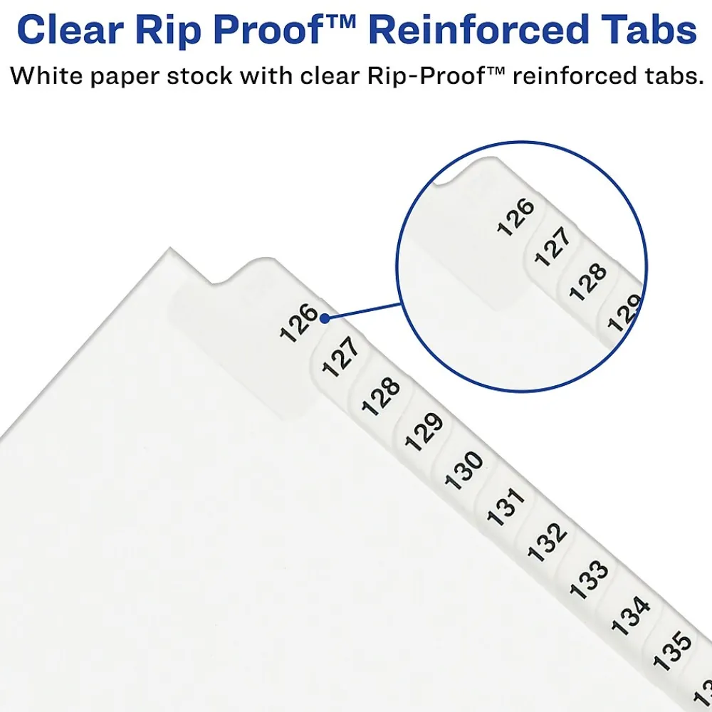 Dividers|Avery Premium Collated Legal Paper Dividers, 1-25 & Table of Content Tabs, White, Style, Legal Size (11371)
