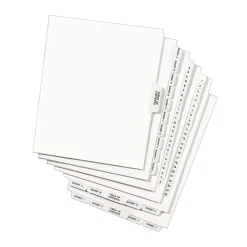 Dividers|Avery Premium Collated Legal Paper Dividers, 1-25 & Table of Content Tabs, White, Style, Legal Size (11371)
