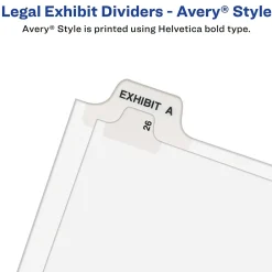 Dividers|Avery Premium Collated Legal Paper Dividers, 51-75 & Table of Content Tabs, White, Style, Letter Size (11396)