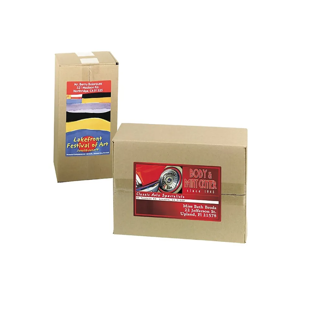 Sale Avery Print-to-the-Edge Color Laser Shipping Labels, 4-3/4" x 7-3/4", White, 50 Labels/Pack (6876)