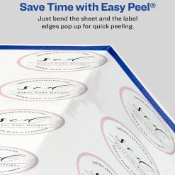 Outlet Avery Print-to-the-Edge Laser/Inkjet Round Labels, 2 1/2