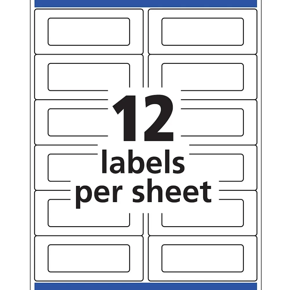 Best Avery Send & Reply Piggyback Laser/Inkjet Mailing Labels, 1-5/8" x 4" Outer, 1" x 3" Inner, 240 Labels/Pack (5735)
