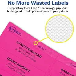 Online Avery Sure Feed Laser Shipping Labels, 2