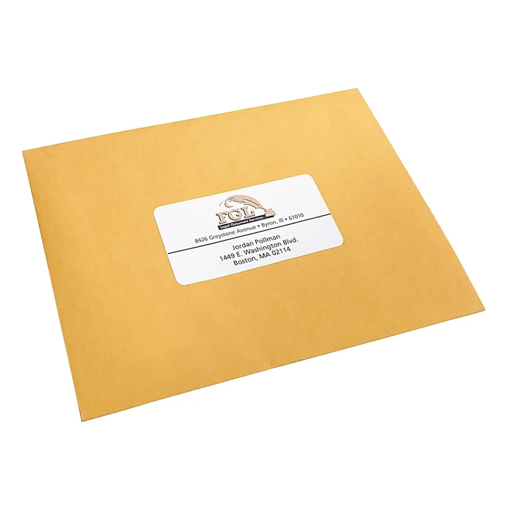 Sale Avery Sure Feed Laser/Inkjet Shipping Labels, 2" x 4", Matte White, 2,500 Labels/Box (95945)