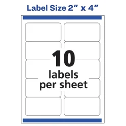 Outlet Avery Sure Feed Laser/Inkjet Shipping Labels, 2