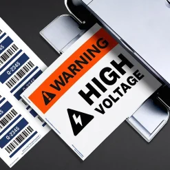 Labels|Avery Surface Safe Laser/Inkjet Label Safety Signs, 3 1/2