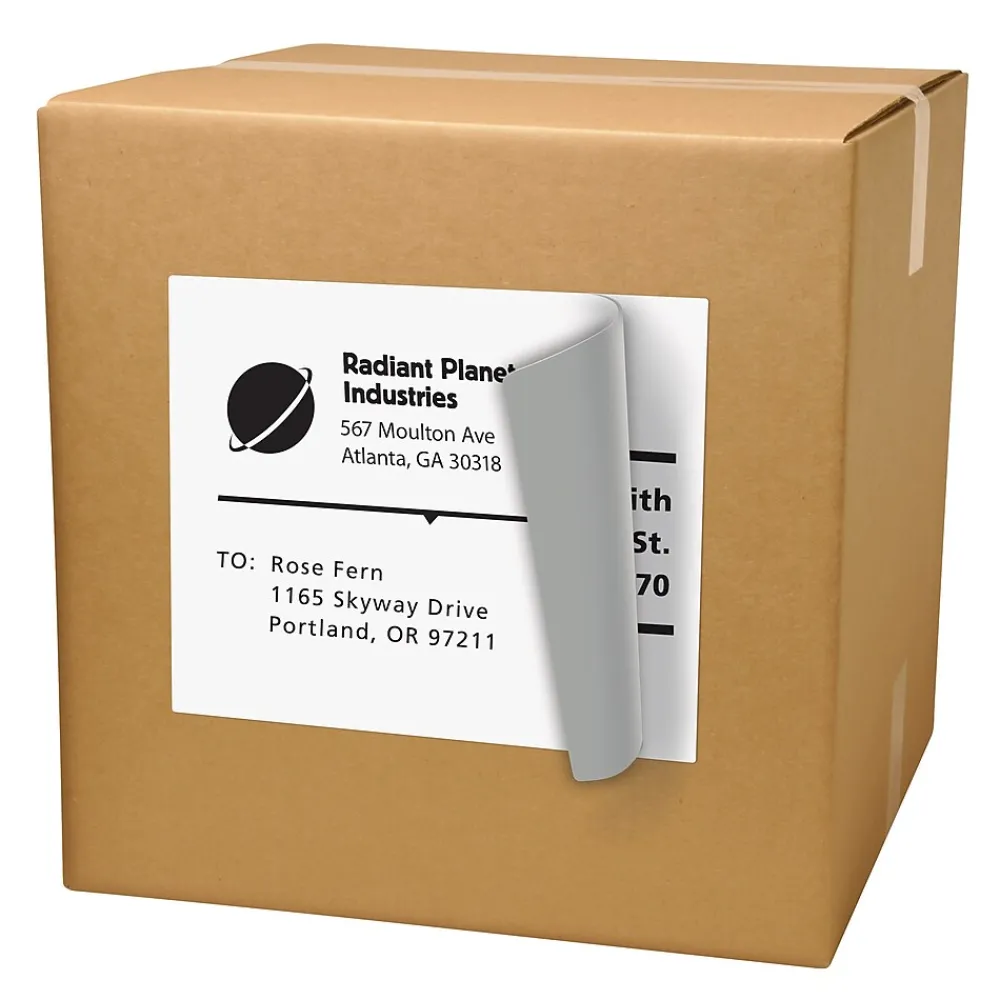 Hot Avery TrueBlock Inkjet Shipping Labels, 8-1/2" x 11", White, 25 Labels/Pack (8165)