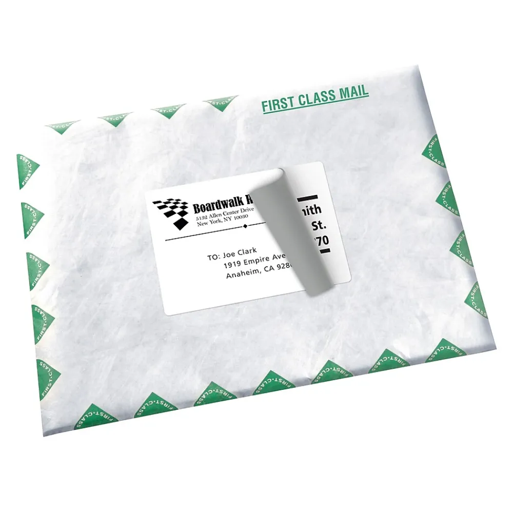Sale Avery TrueBlock Inkjet Shipping Labels, 3-1/2" x 5", White, 100 Labels/Pack (8168)
