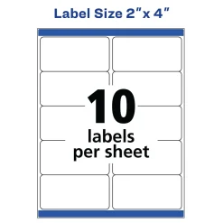 Clearance Avery TrueBlock Laser Shipping Labels, 2