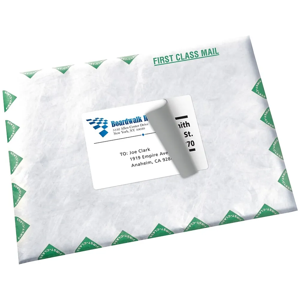Clearance Avery TrueBlock Laser/Inkjet Shipping Labels, 4" x 6", White, 20 Labels/Pack (5292)