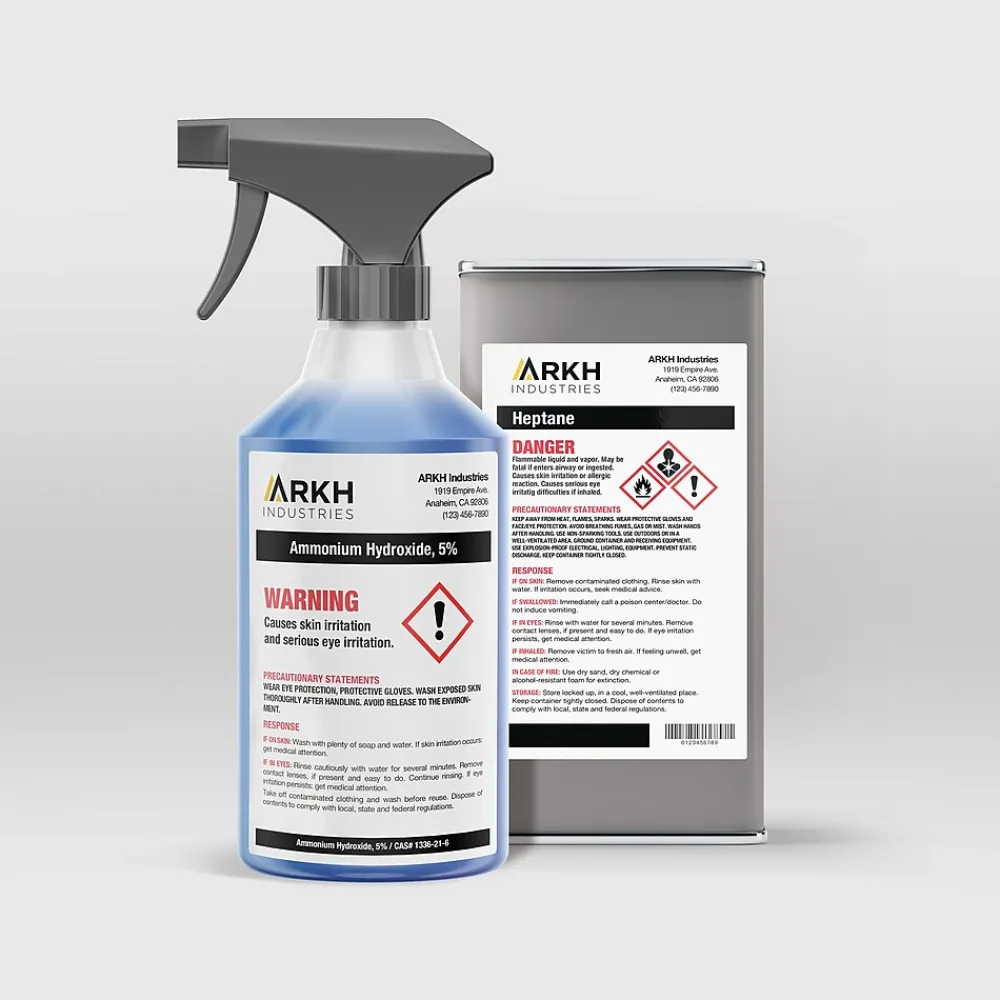 Clearance Avery UltraDuty Waterproof Laser GHS Chemical Labels, 3 1/2" x 5", White, 200 Labels/Box (60503 )