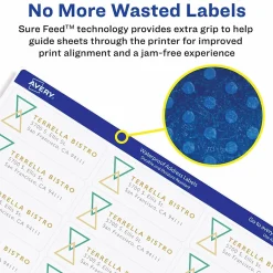 Online Avery Waterproof Laser Address Labels, 1-1/3