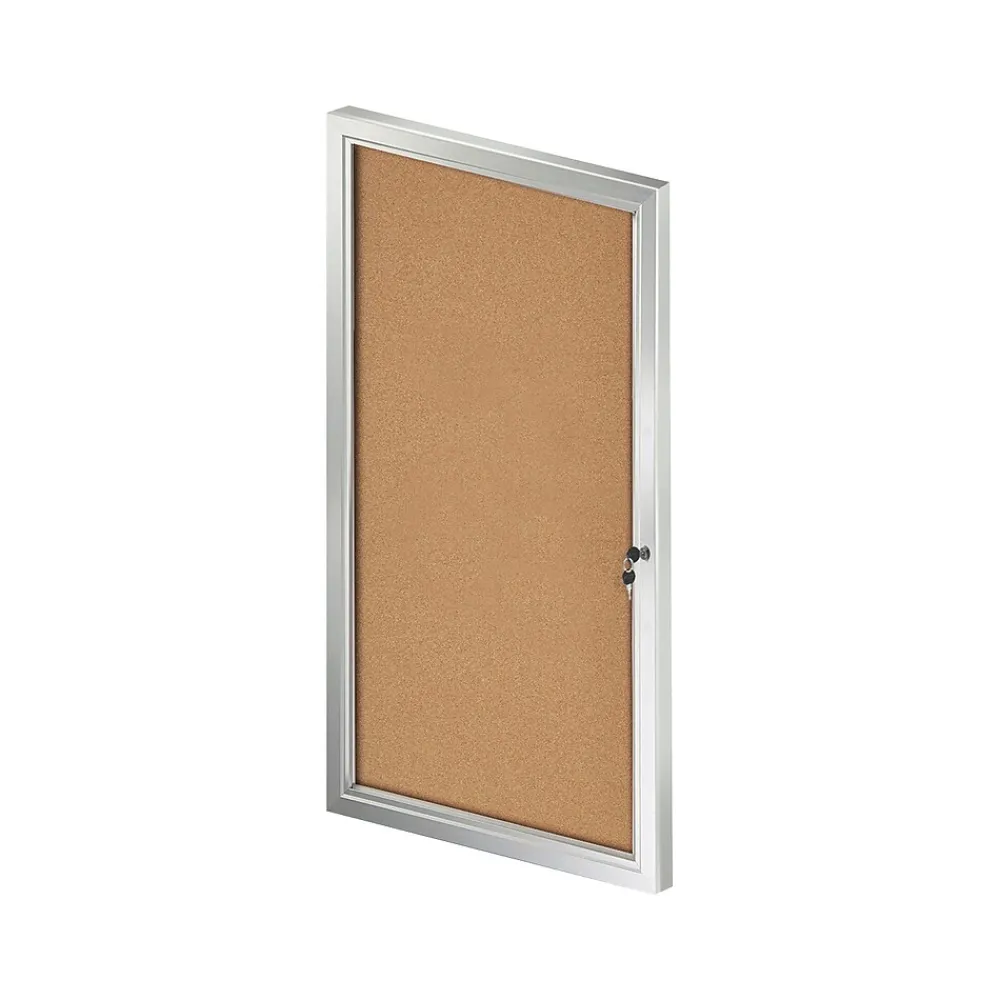 Bulletin*Azar Cork Enclosed Bulletin Board, 42.32" x 23.03" (300232)