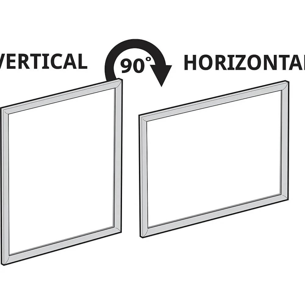 Dry Erase*Azar Dry-Erase Whiteboard, Aluminum Frame, 30" x 24" (300229)