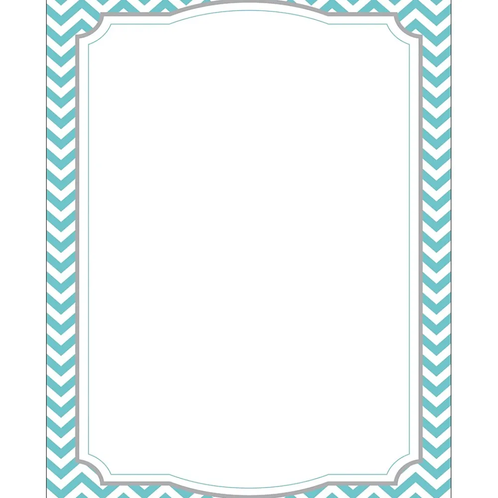 Classroom Paper*Barker Creek Chevron & Dots Computer Paper, 8.5" x 11", 50 sheets EA of four designs, 200 sheets/Set