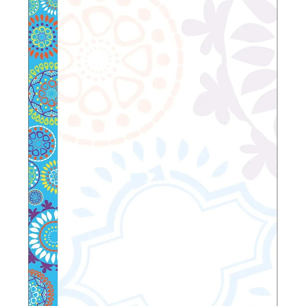 Classroom Paper*Barker Creek Chevron & Dots Computer Paper, 8.5" x 11", 50 sheets EA of four designs, 200 sheets/Set