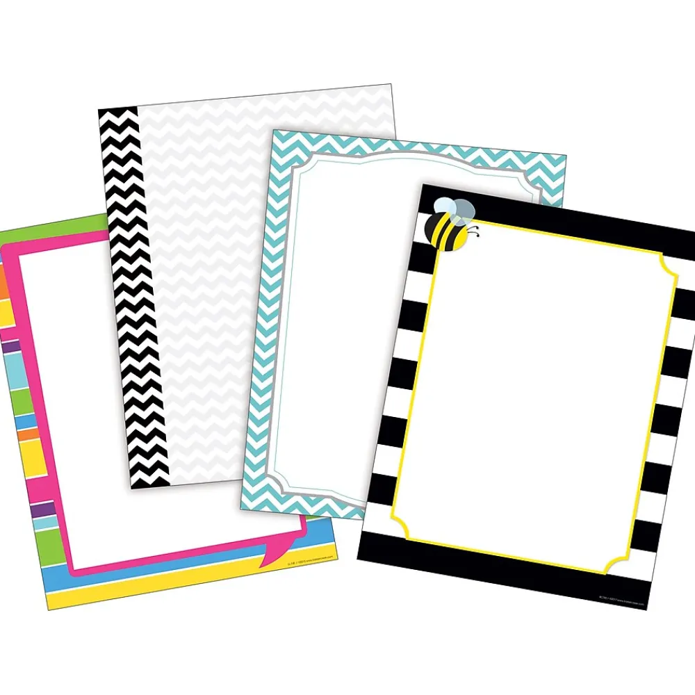 Classroom Paper*Barker Creek Chevron & Stripes Designer Computer Paper Set, 200 Sheets/Set (BC3723)